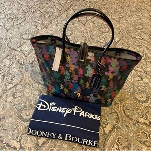 NWT Dooney & Bourke Disney Mickey Mouse Silhouette 10th Anniversary Park Tote